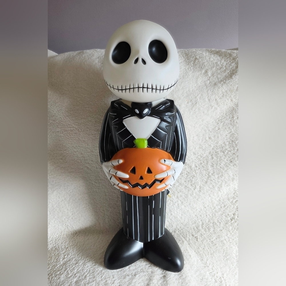 Disney Nightmare Before Christmas Jack Halloween Lighted Pumpkin Blow Mold 24"